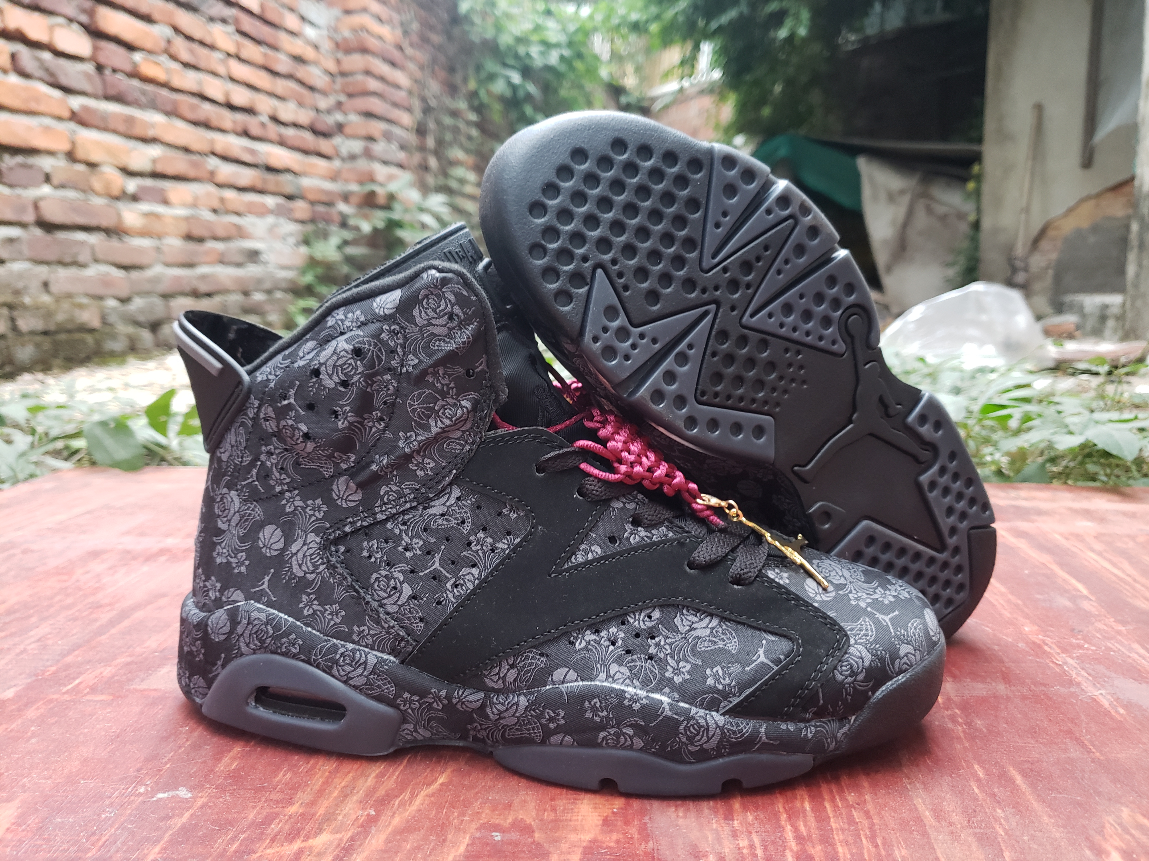 New Air Jordan 6 Retro China Knot Carbon Grey - Click Image to Close